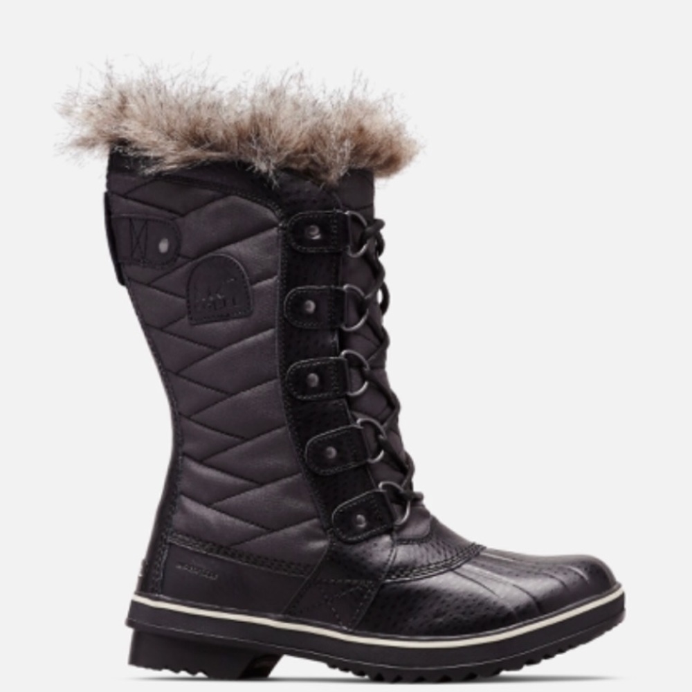 Women’s Sorel Tofino II Boot in Black/Stone Sz 10